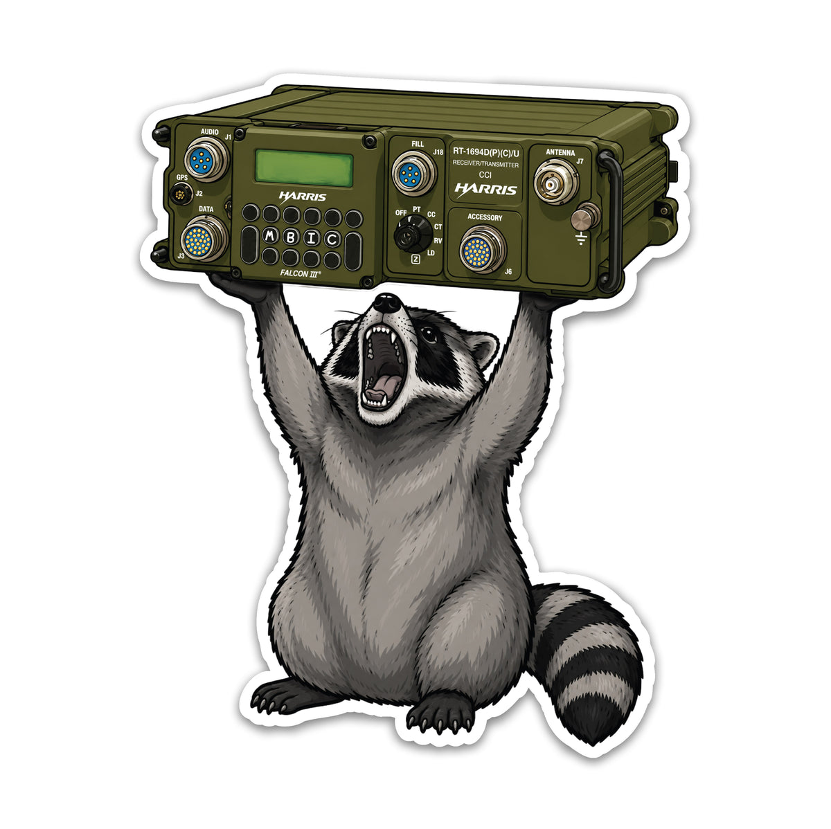 RACCOON SERIES - 150 Raccoon Sticker