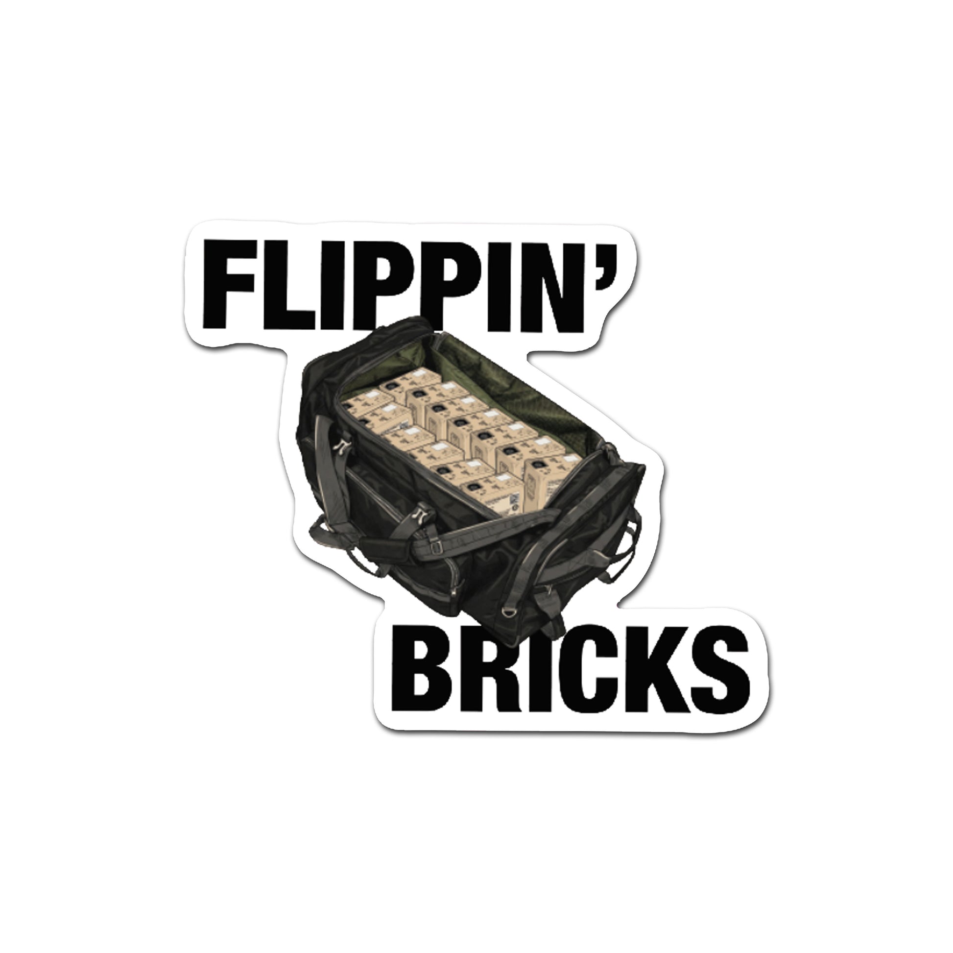 Flippin' Bricks Sticker