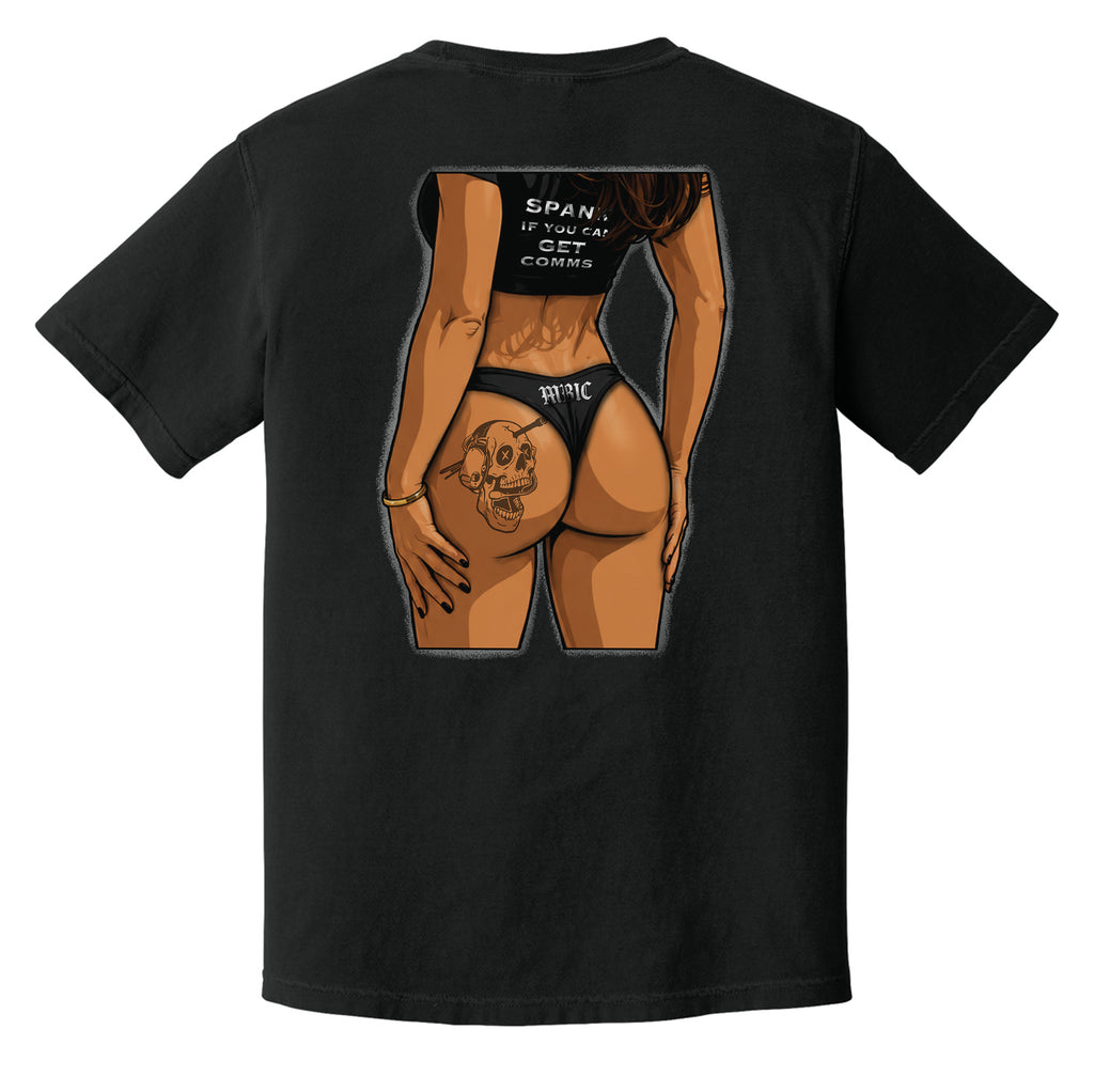 SPANK IF YOU CAN GET COMMS Heavyweight Tee