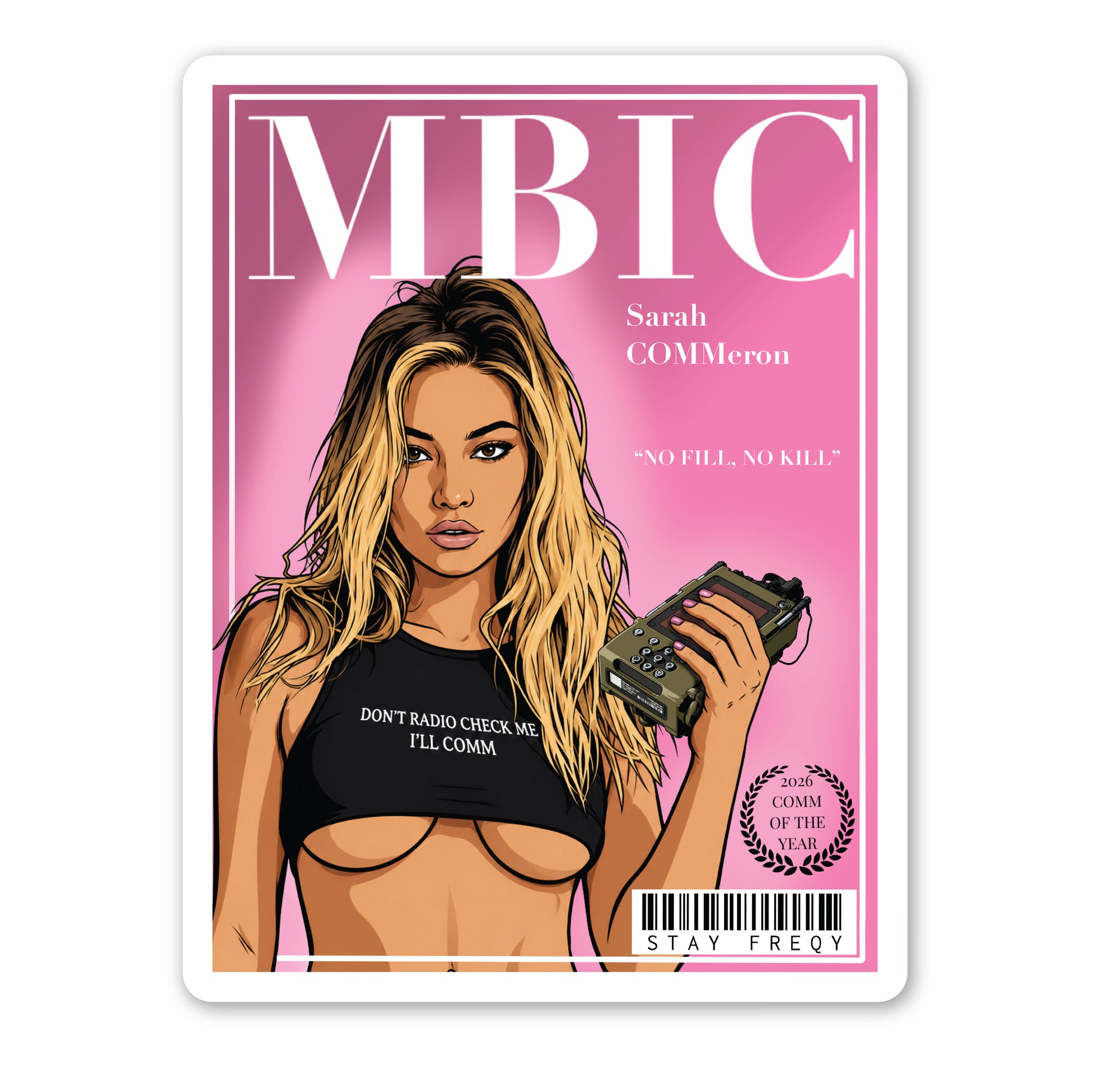 MBIC MAGAZINE - Sarah COMMeron Sticker