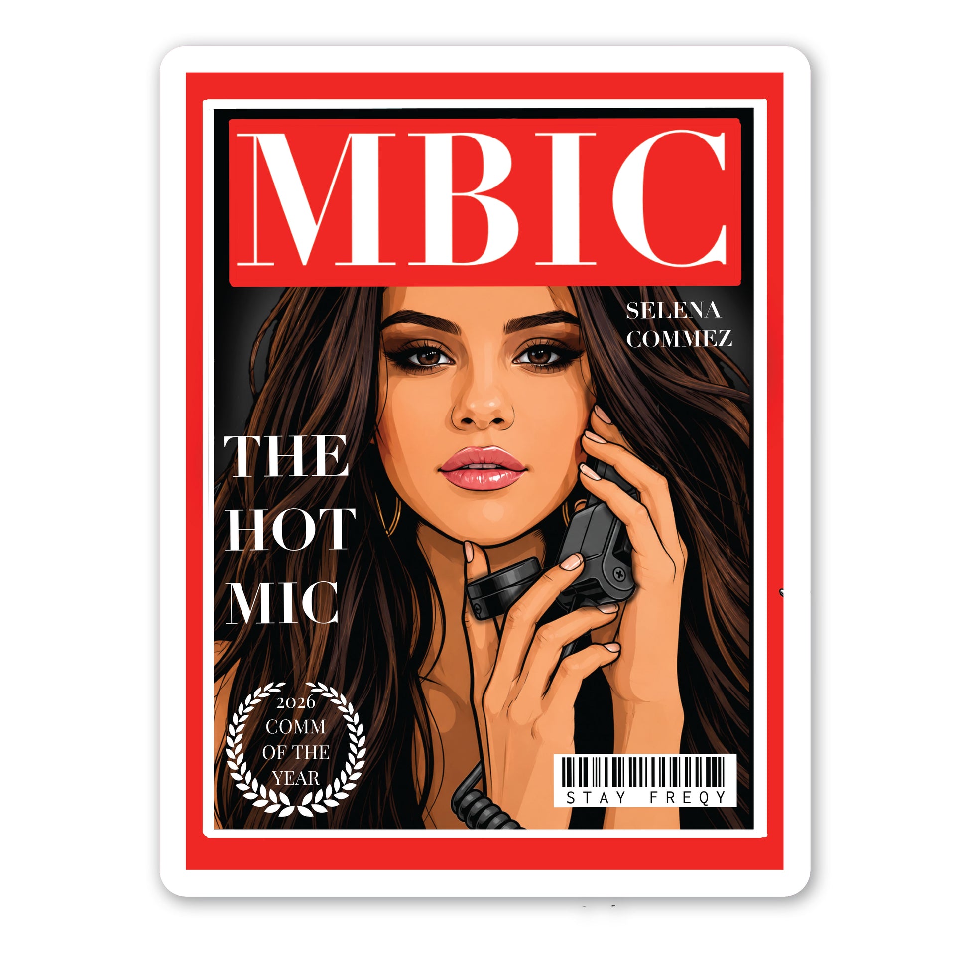 MBIC MAGAZINE - Selena Commez Sticker