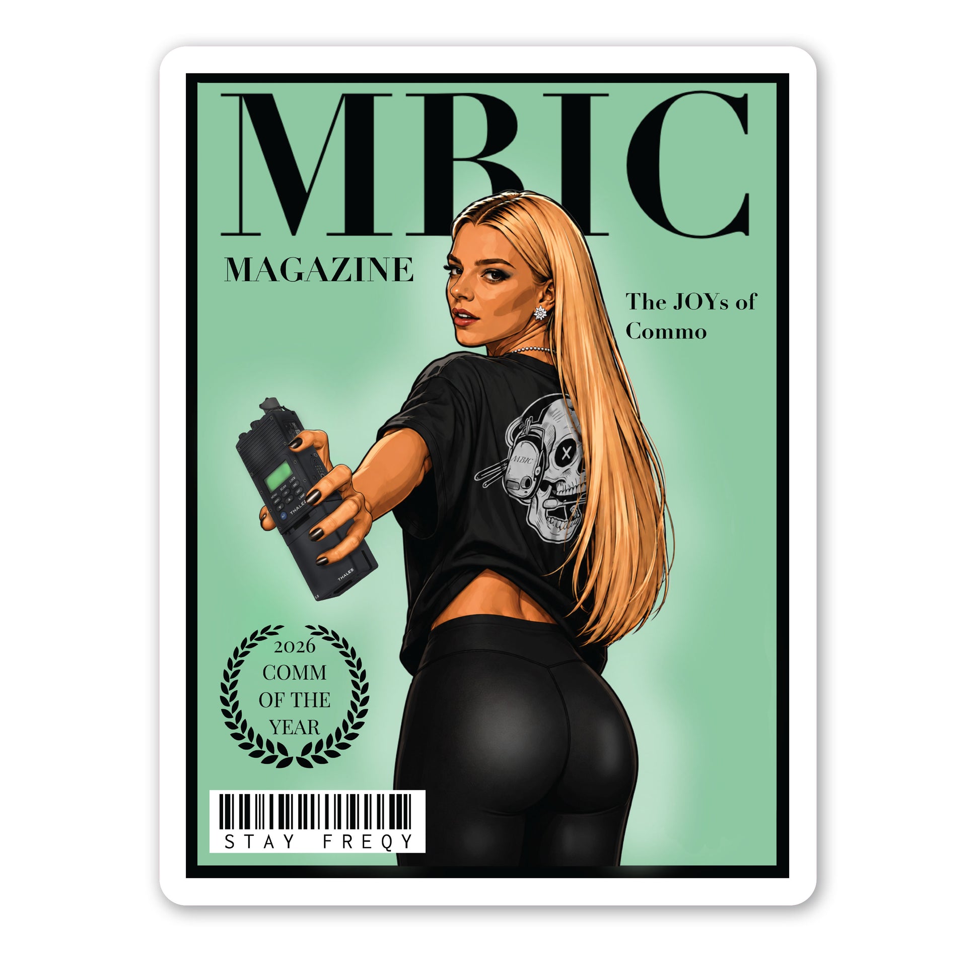 MBIC MAGAZINE - Anya MBITR Joy Sticker