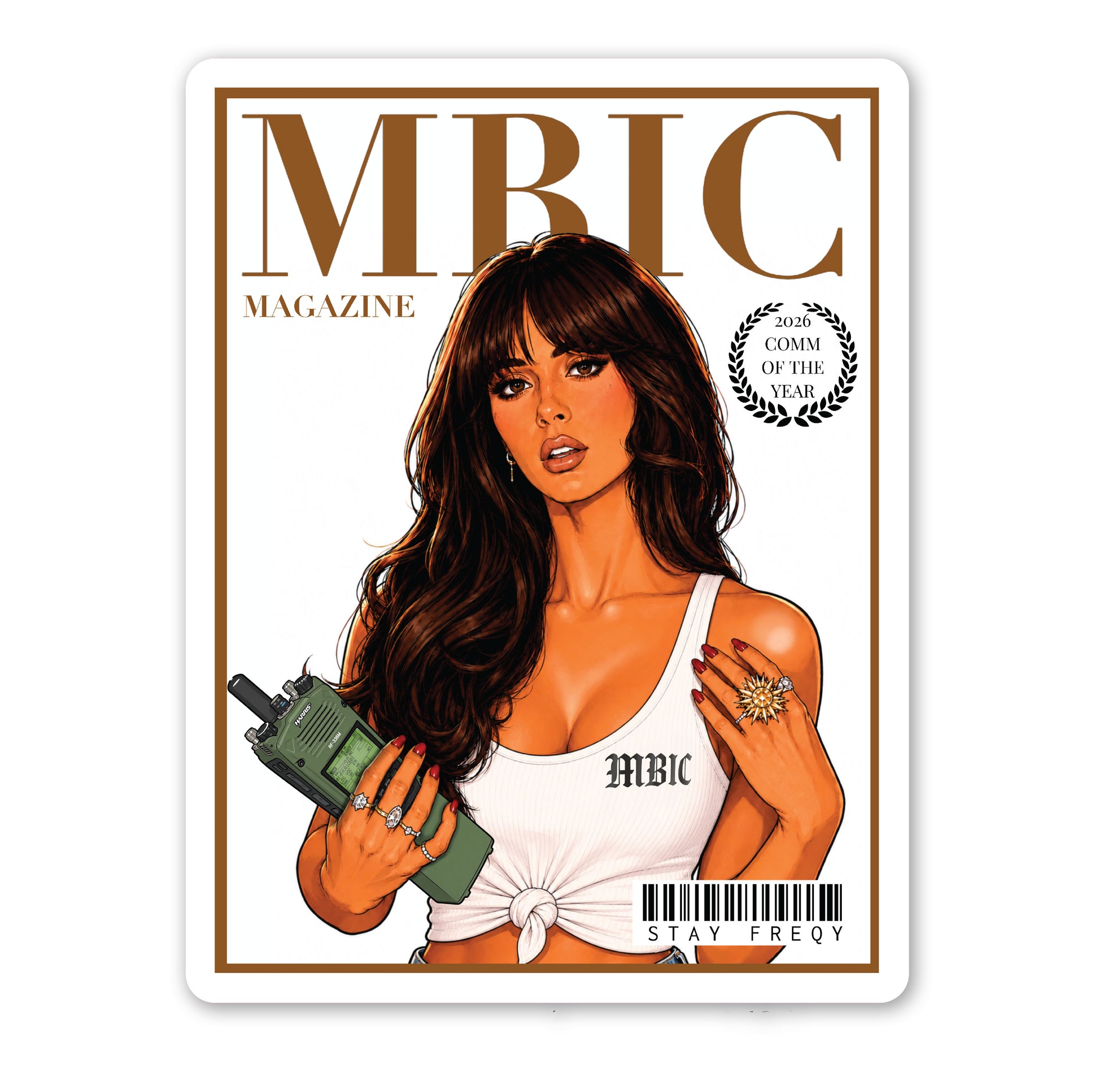 MBIC MAGAZINE - 163 Langley Sticker