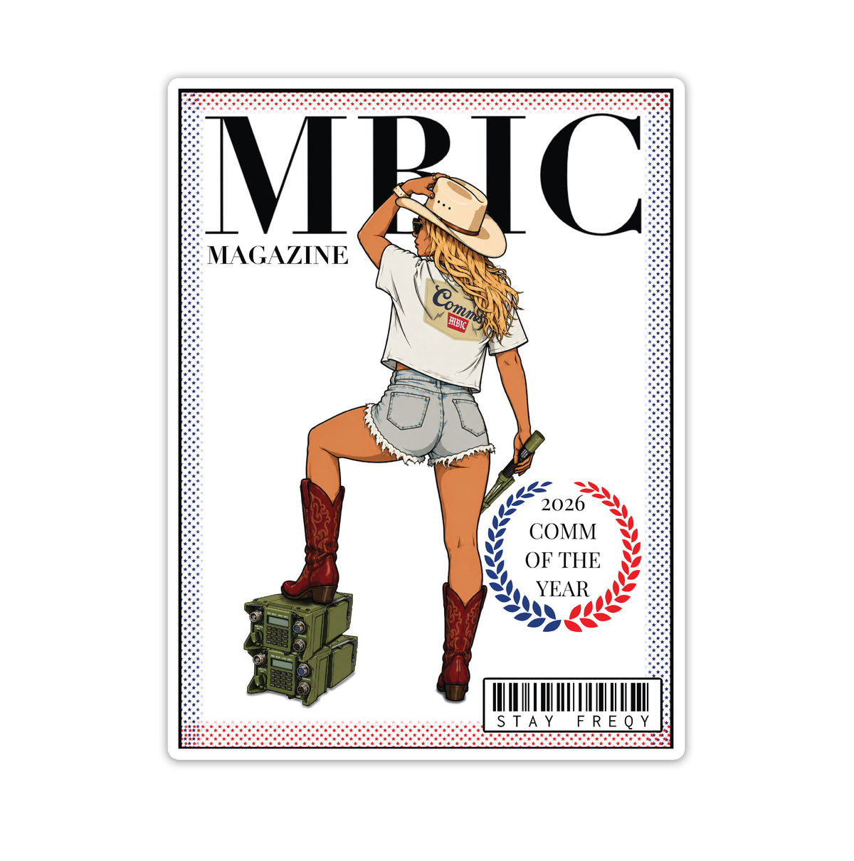 MBIC MAGAZINE - ASIP COWGIRL Sticker