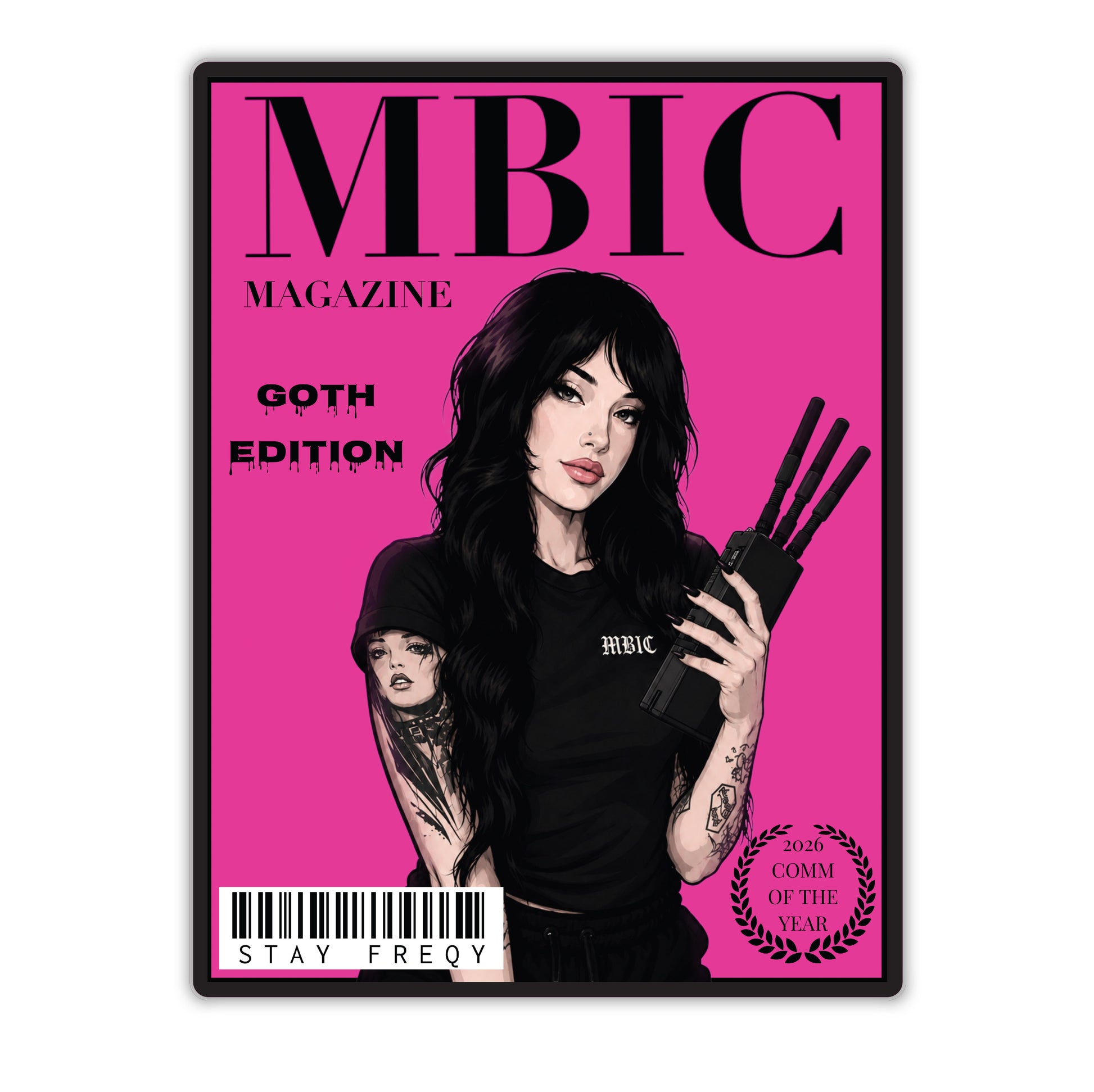 MBIC MAGAZINE GOTH EDITION Sticker