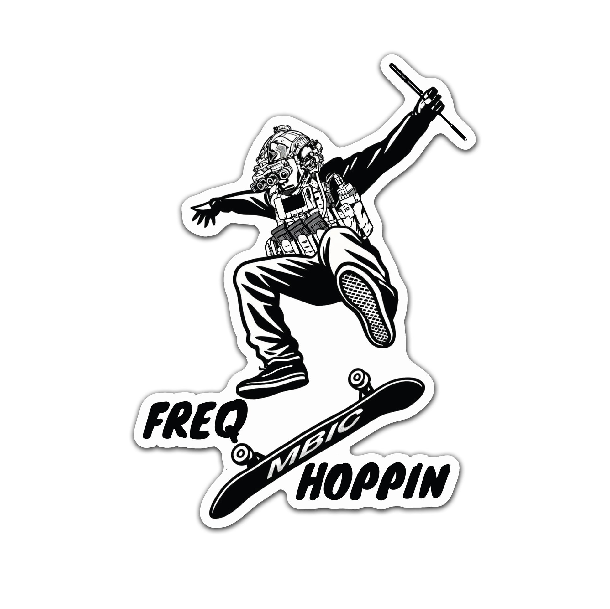 Freq Hoppin' Sticker