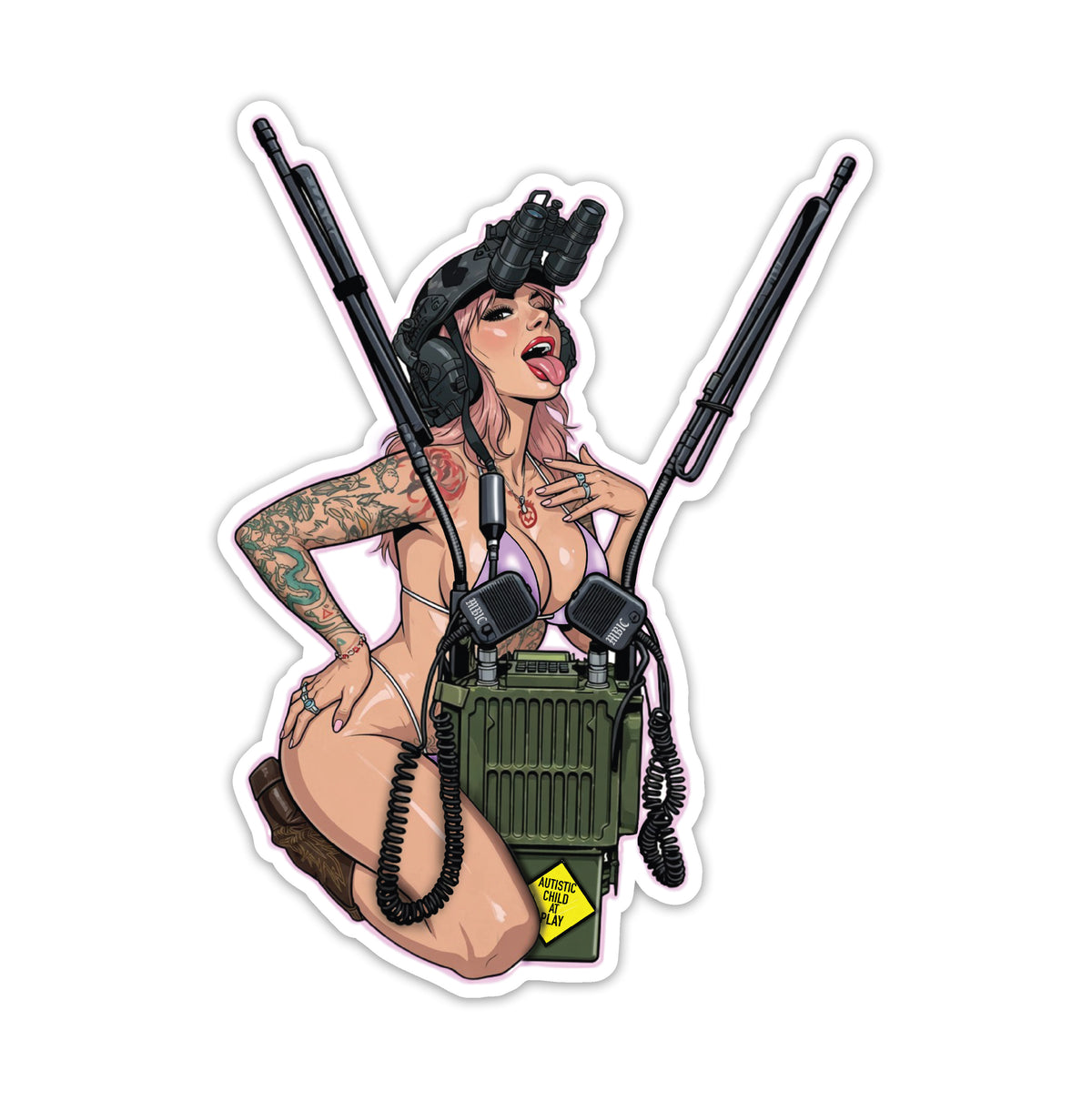 MBIC X LAURTHEGOBLIN LONGWHIP Sticker