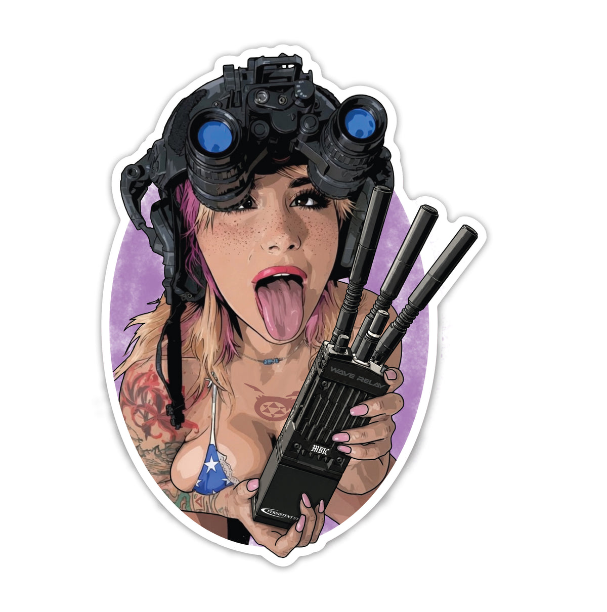 MBIC X LAURTHEGOBLIN MANET MOMMY Sticker