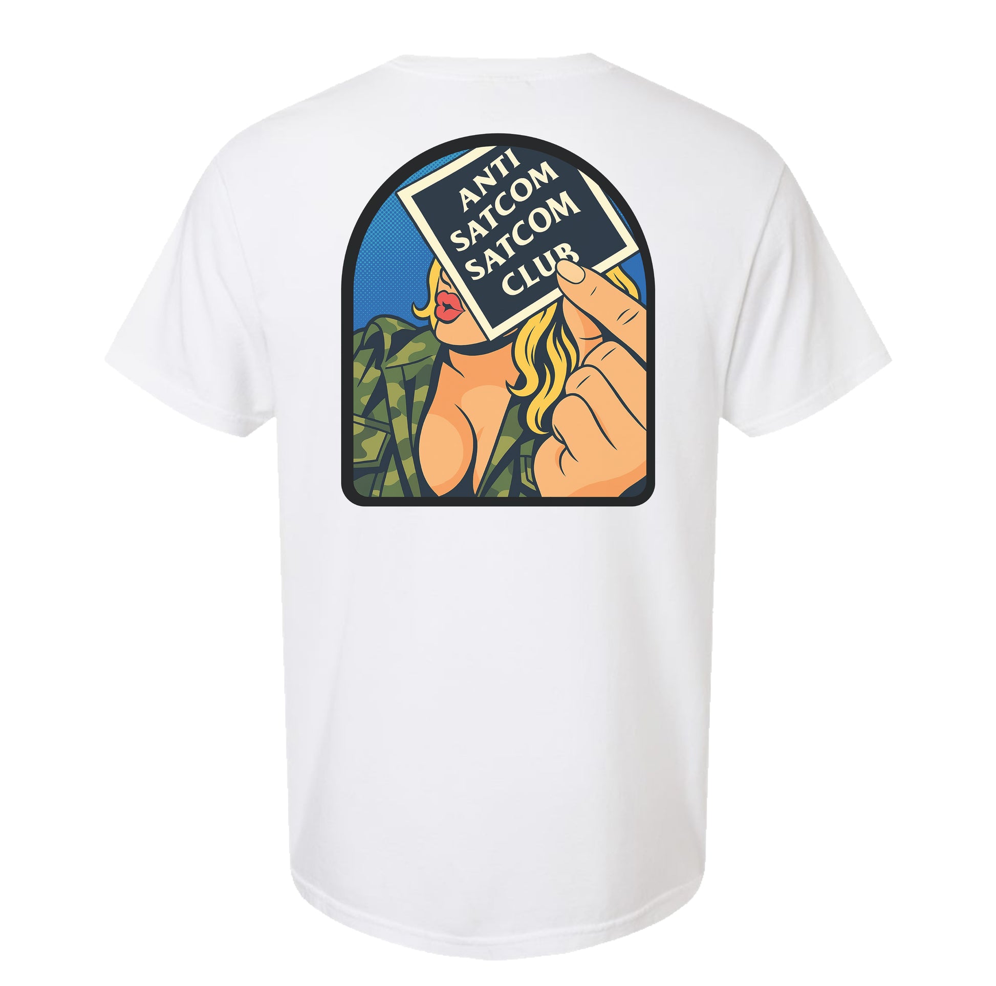 SATCOM Mommy Heavyweight Tee